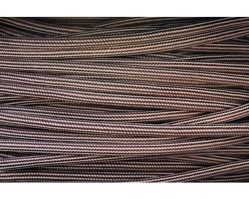 Textilní kabel H03VV-F 3x0,75 hnědý/oranžový, metrážové zboží-0