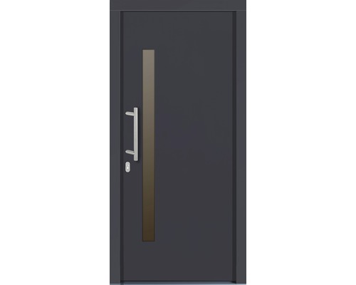 Vchodové dveře Maia dřevěné 100x200 cm L antracit