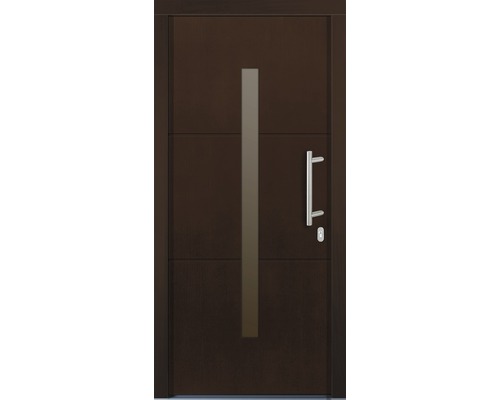 Vchodové dveře Tavira dřevěné 110x210 cm P ořech