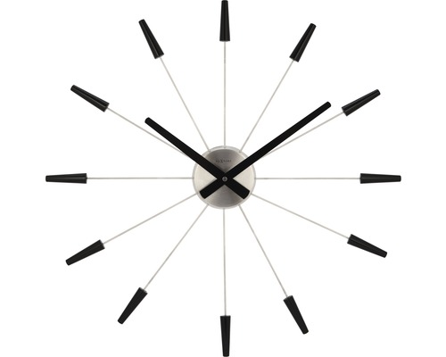Nástěnné hodiny NeXtime ø 58 cm černá-0