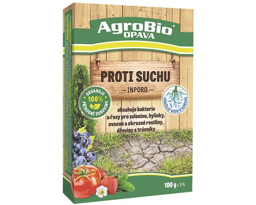 INPORO Proti suchu biologický přípravek proti vysychání rostlin a trávníků 100 g