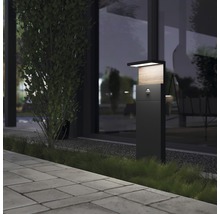 LED venkovní sloupkové osvětlení Panlux Natura S IP54 12W 960lm 4000K šedé se senzorem pohybu-thumb-1