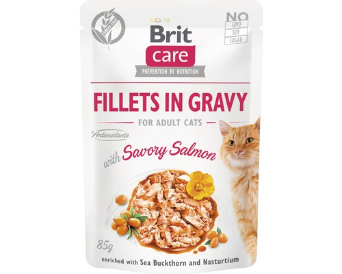Kapsička pro kočky Brit Care Cat Savory Salmon 85 g