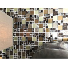 Skleněná mozaika XCM MC539 29,8x29,8 cm stříbrná/béžová/hnědá-thumb-6