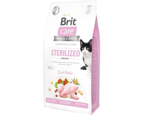 Granule pro kočky Brit Care Cat Grain-Free STERILIZED SENSITIVE 7 kg