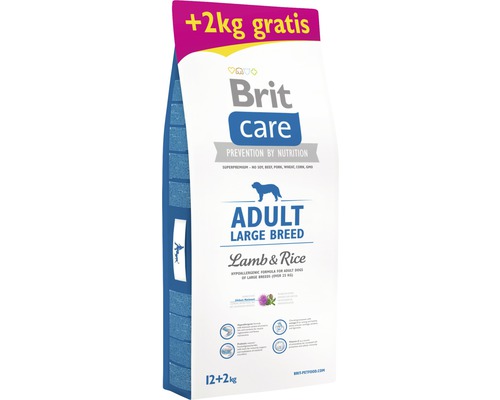 Granule pro psy Brit Care Adult Large Breed Lamb & Rice 12+2 kg ZDARMA