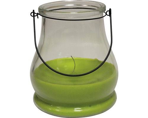 Vonná svíčka ve skle venkovní citronela Ø 15 x 18 cm zelená