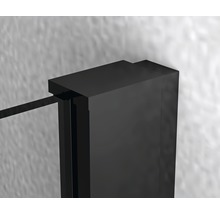 Rohový sprchový kout basano Ballino black 90 x 90 cm čiré sklo barva profilu matně černý-thumb-8