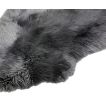Pravá ovčí dekorativní kůže tmavě šedá 90x60 cm-thumb-1