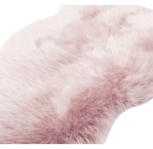 Pravá ovčí dekorativní kůže růžová 90x60 cm-thumb-1