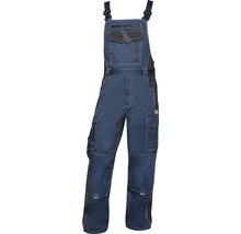 Pracovní kalhoty s laclem VISION 03, tmavě modré, velikost 60-thumb-0