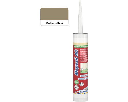Sanitární silikon MAPEI Mapesil 310 ml AC 134 hedvábná