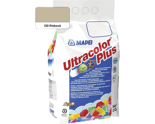 Spárovací hmota Mapei Ultracolor Plus 133 5 kg písková