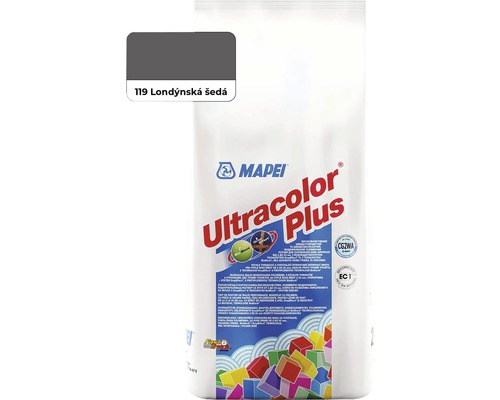 Spárovací hmota Mapei Ultracolor Plus 2 kg 119 londýnská šedá