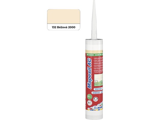 Sanitární silikon MAPEI Mapesil 310 ml AC 132 béžová-0