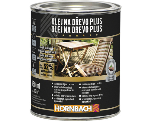 Olej na dřevo plus Hornbach 750 ml modřín