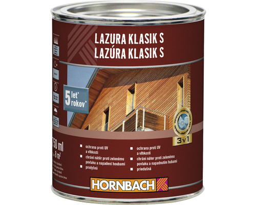Lazura na dřevo Hornbach Klasik S dub 0,75 l-0