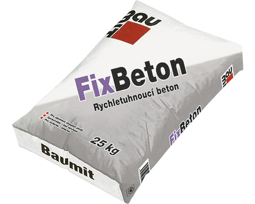 Rychletuhnoucí sloupkový beton BAUMIT FixBeton 25 kg-0