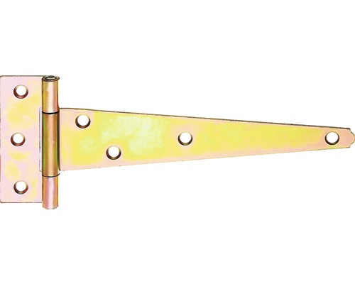Křížový závěs, 200x90 mm, galvanicky žlutě pozinkovaný