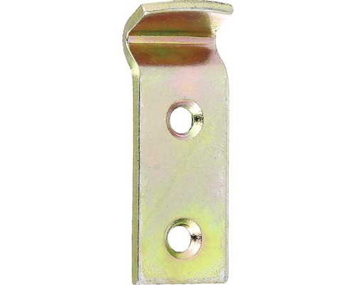 Bednový uzávěr lomený 51x18mm galvanicky žlutě pozinkovaný Bednový uzávěr lomený 51x18mm galvanicky žlutě pozinkovaný