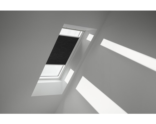 VELUX Plisé - skládací žaluzie na střešní okno manuální FHC MK06 1047SWLČerná