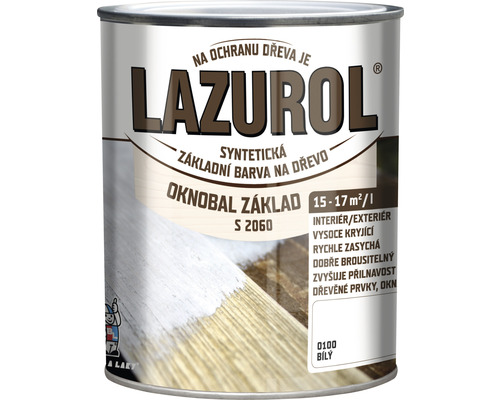Impregnace dřeva Lazurol základní bílá S2060 0100 0,6 l