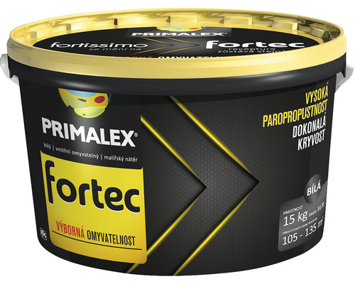 Barva na zeď Primalex Fortec bílá 15 kg-0