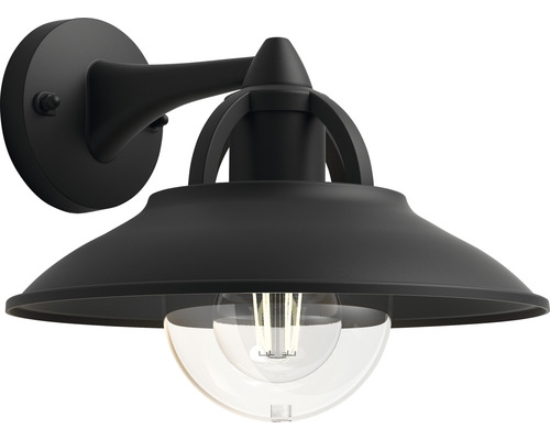 Venkovní nástěnné osvětlení Philips Cormorant IP44 E27 1x42W černé