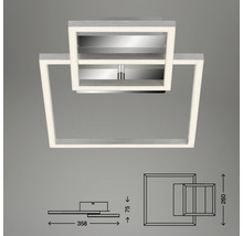 LED stropní svítidlo Briloner Frames 19,6W 1500lm 3000K chrom-thumb-3