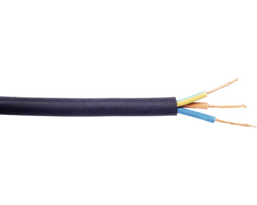 Silový kabel H05RR-F (CGSG) 3x1,0 černý 10m