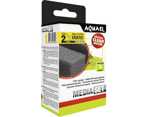 Aquael - Mousse filtrante pour filtre Fan 1 Plus x2