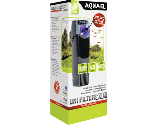 Vnitřní filtr do akvária AQUAEL UNI FILTER 500 UV Power-0