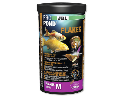 Krmivo pro jezírkové ryby JBL ProPond Flakes M 0,13 kg