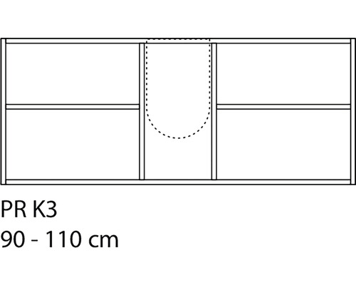 Organizér zásuvky Intedoor 90-110 cm PR K3-0