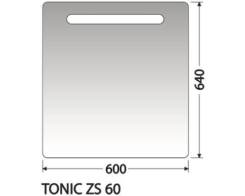 Zrcadlová skříňka Intedoor TONIC ZS 60 L-0