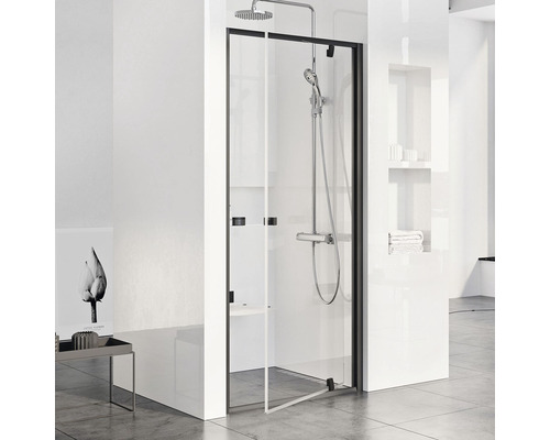 Sprchové dveře RAVAK Pivot PDOP1-80 black+Transparent 03G40300Z1