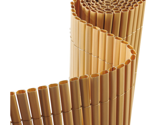 Zahradní zástěna Konsta PVC oválná 3 x 1,8 m vzhled bambusu