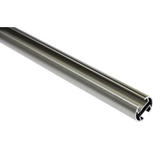 Záclonová tyč s drážkou Chicago, Ø 20 mm, vzhled nerezová ocel, 240 cm-thumb-0