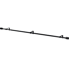 Záclonová tyč válec, černá, Ø 16 mm, vytahovací 100-200 cm-thumb-5