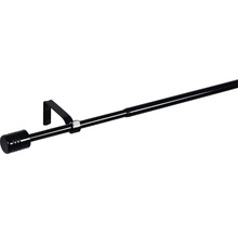 Záclonová tyč válec, černá, Ø 16 mm, vytahovací 100-200 cm-thumb-3