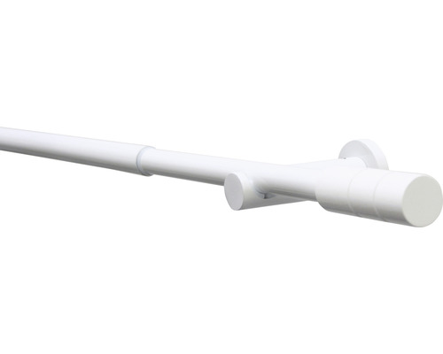 Záclonová tyč Kreta-Zyl bílá 190-340 cm