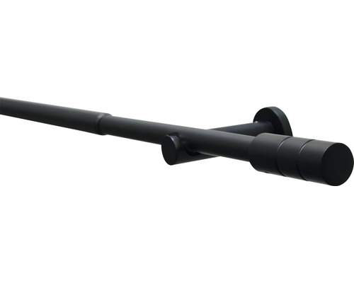 Záclonová tyč Kreta-Zyl černá mat 190-340 cm-0