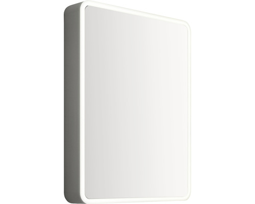 Zrcadlová skříňka Focco 60 x 70 cm matně šedá LED IP 44