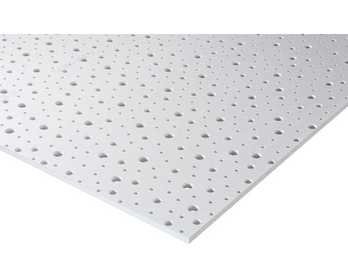 Sádrokartonová děrovaná deska KNAUF Cleaneo přímé kulaté děrování 12/25 R,12,5 x 1200 x 2000 mm