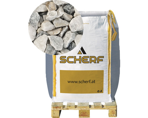 Kamenná drť mramorová 16-32 mm oblačná bílá balení 1000 kg