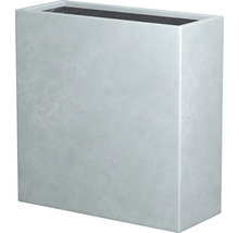 Truhlík umělý kámen Emilia 58 x 23 x 50 cm oddělovač prostoru světle šedý-thumb-0