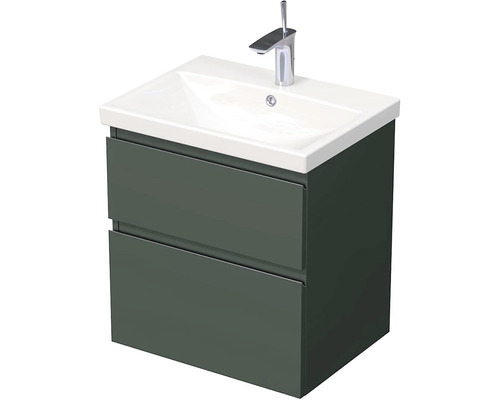 Koupelnová skříňka s umyvadlem Intedoor LANDAU 60x65 cm zelená
