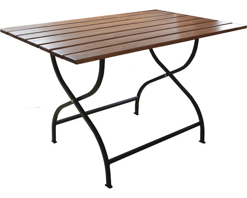 Zahradní stůl dřevěný skládací WEEKEND 75x80x120 cm hnědý