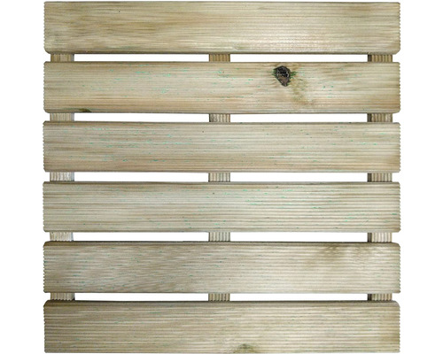 Dřevěná dlaždice 40 x 40 cm s rýhovaná impregnovaná