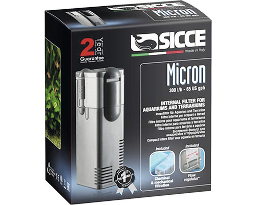 Vnitřní filtr do akvária SICCE Nano Micron 200 l/h